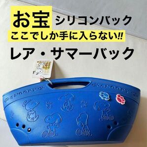 新品★レア【SNOOPY・シリコン防水 ハンドバッグ かばん】温泉やレジャーにもおすすめ 入手不可能品