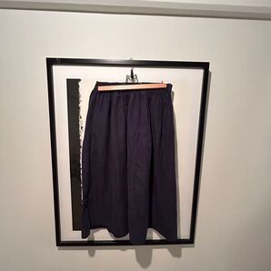 a.g.plusネイビー スカート シンプル ウエストゴム エージープラス