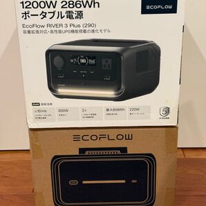 美品 動作確認済み EcoFlow エコフロー RIVER3 Max Plus 定格容量858Wh ポータブル電源