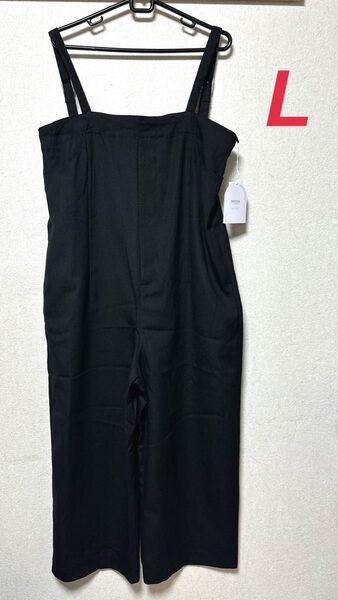 新品 しまむら mysa ベアトップサロペット L