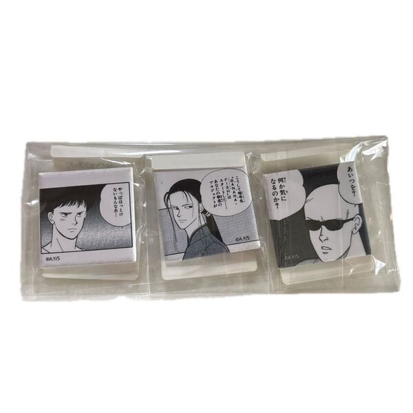 バナナフィッシュ スクエア缶バッジ DMMスクラッチ