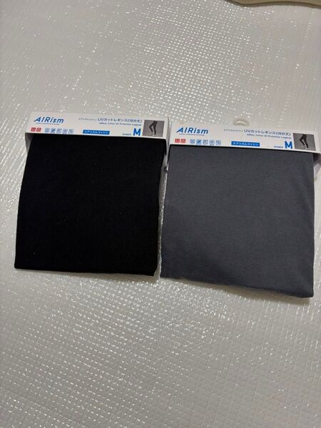 ユニクロ エアリズムUVカットレギンス(10分丈) M 2枚セット