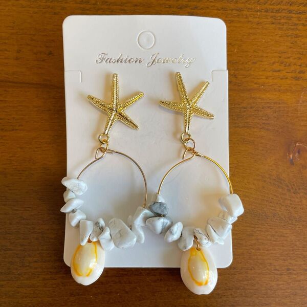 ピアス アクセサリー おしゃれ 夏 貝殻 フープ