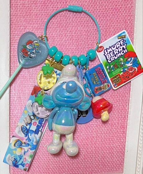 スマーフ ジャラジャラキーホルダー