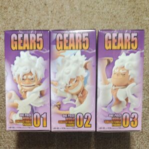 ワンピース ワーコレ ギア5 ONE PIECE WORLD COLLECTABLE FIGURE GEAR5 3種セット 未開封