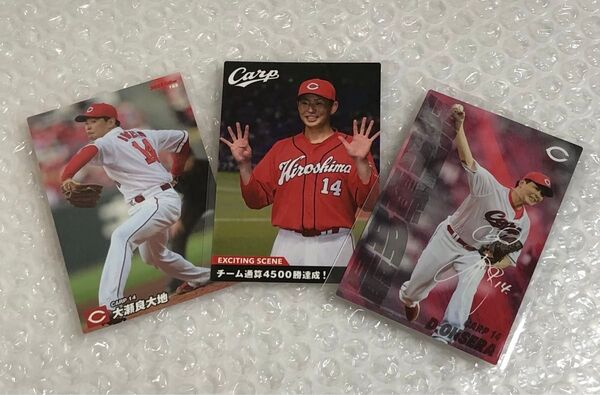 プロ野球チップス カルビー 広島東洋カープ 大瀬良大地 2022 2025 3枚セット クーポン
