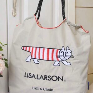 刺繍 猫柄 ライトグレー ナイロンバッグ エコバッグ クーポン
