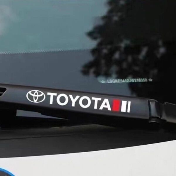 トヨタ TOYOTA ステッカー 車用シール ワイパーステッカー カーアクセサリー 2枚セット