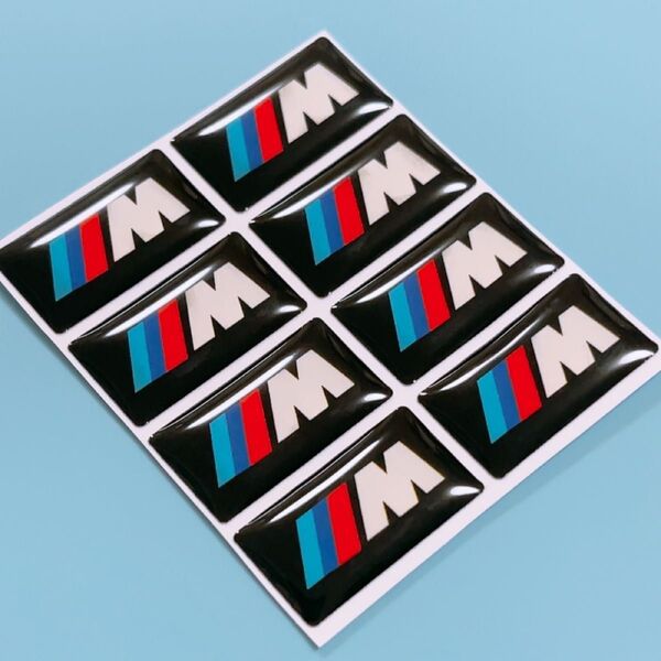 BMW M ステッカー ミニステッカー エンブレム シール 車用品 カーアクセサリー 8枚セット