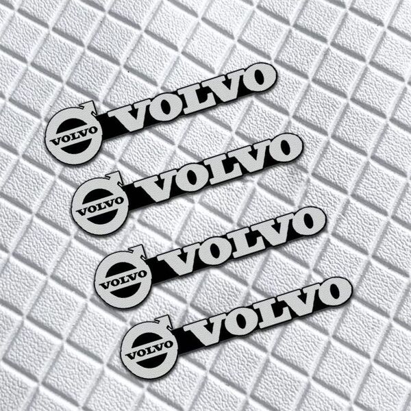 ボルボ VOLVO ステッカー アルミ製 エンブレム 3D立体 高品質 カーアクセサリー 4枚セット