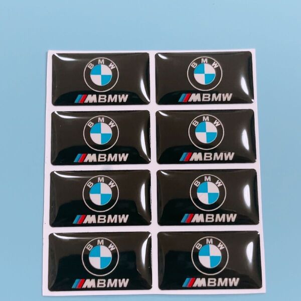 BMW bmw M m ステッカー ミニステッカー エンブレム シール 車用品 アクセサリー 8枚セット