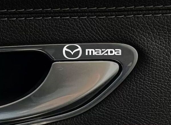 マツダ MAZDA ステッカー 金属製 エンブレム 車用シール カーアクセサリー 5枚セット