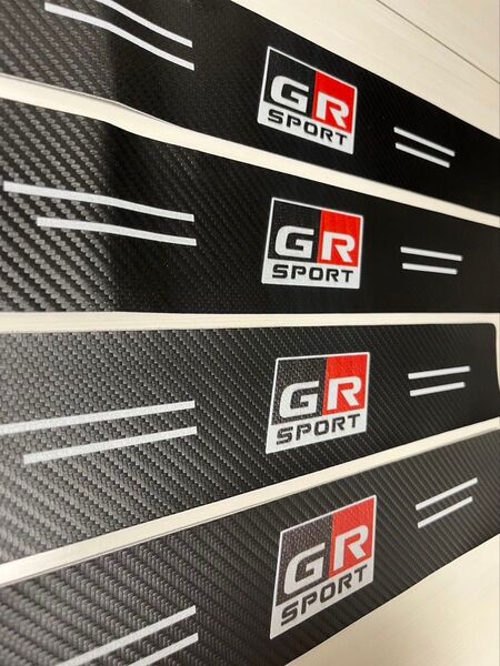 トヨタ GR sport スポーツ ドアサイドステップガード プロテクター 傷汚れ防止 4枚セット