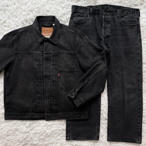 Levi's EDIFICE別注トラッカーJK 501 デニム セットアップ