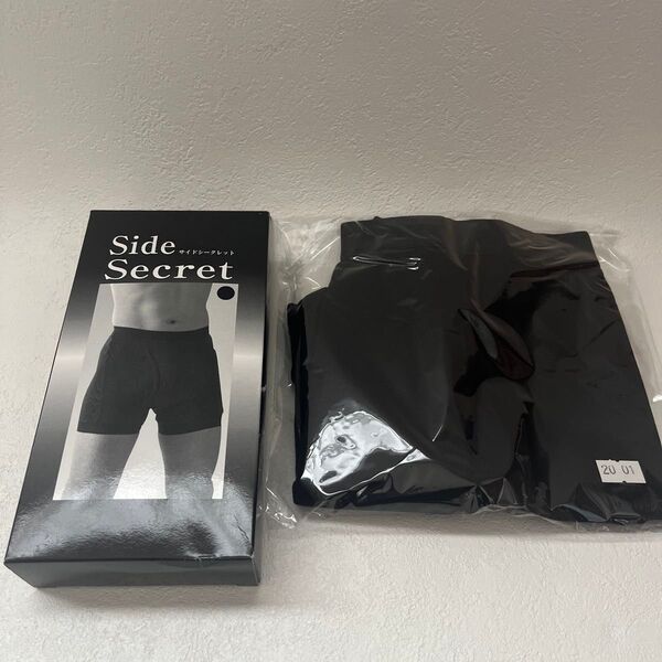 未使用品 サイドシークレット 男性用失禁パンツ 下着 肌着 ボクサー 黒