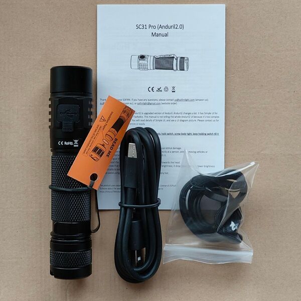 Sofirn SC31pro 6500k Anduril2.0 超多機能 新品未開封 2000ルーメン SST40