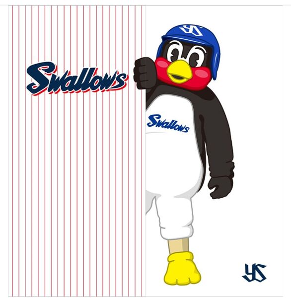 東京ヤクルトスワローズ つば九郎のれん 非売品