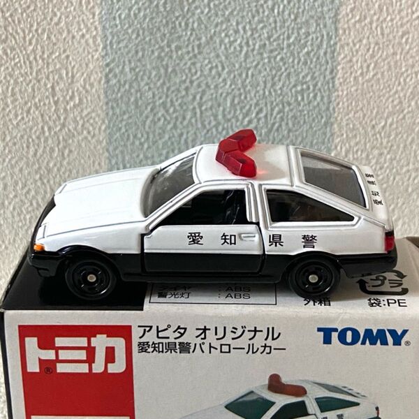 トミカ トヨタスプリンタートレノ 愛知県警パトロールカー アピタオリジナル はたらくくるま