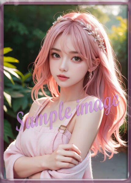 送料無料◇H◇カラフルヘア美女new◇高画質◇A4◇イラストアートポスター◇11259◇グラビアアイドル写真◇美脚◇実写