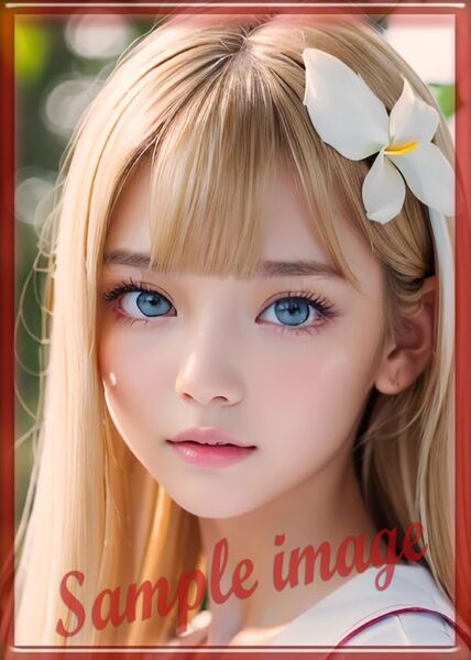 送料無料◇A◇金髪美少女new◇高画質◇A4◇イラストアートポスター◇11183◇グラビアアイドル写真◇美脚◇実写