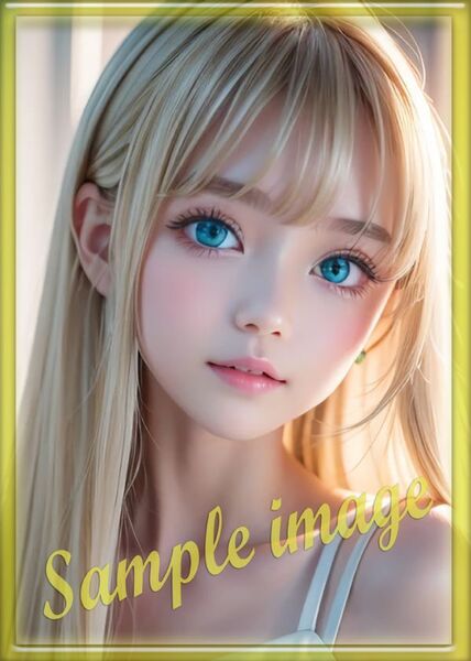 送料無料◇A◇金髪美少女new◇高画質◇A4◇イラストアートポスター◇11182◇グラビアアイドル写真◇美脚◇実写
