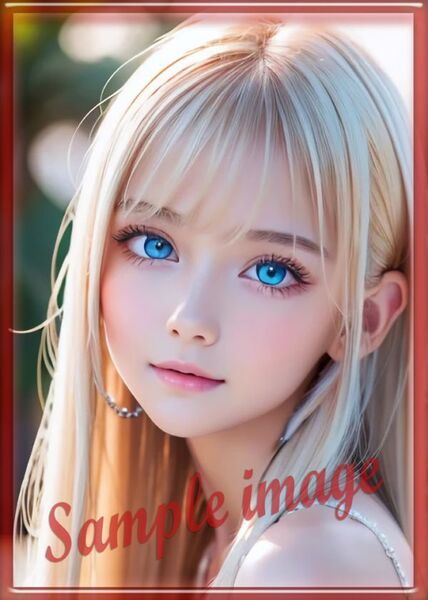 送料無料◇A◇金髪美少女new◇高画質◇A4◇イラストアートポスター◇11181◇グラビアアイドル写真◇美脚◇実写
