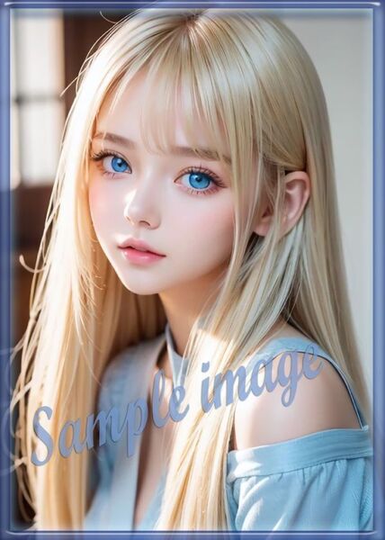 送料無料◇A◇金髪美少女new◇高画質◇A4◇イラストアートポスター◇11177◇グラビアアイドル写真◇美脚◇実写