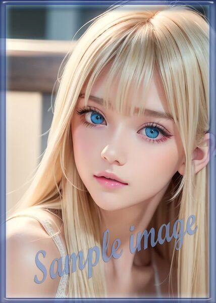 送料無料◇A◇金髪美少女new◇高画質◇A4◇イラストアートポスター◇11176◇グラビアアイドル写真◇美脚◇実写