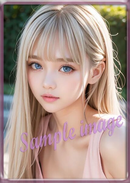 送料無料◇A◇金髪美少女new◇高画質◇A4◇イラストアートポスター◇11175◇グラビアアイドル写真◇美脚◇実写