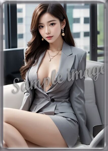 送料無料◇G◇OL系スーツnew◇高画質◇A4◇イラストアートポスター◇11231◇グラビアアイドル写真◇美脚◇実写