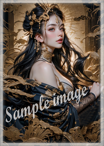 送料無料ラミ付き◇E◇2.5次元系美女◇高画質◇A4◇イラストアートポスター◇10887◇グラビアアイドル写真◇美脚◇実写