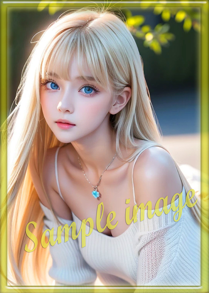 送料無料◇A◇金髪美女new◇高画質◇A4◇イラストアートポスター◇10818◇グラビアアイドル写真◇美脚◇実写