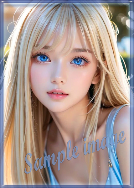 送料無料◇A◇金髪美女new◇高画質◇A4◇イラストアートポスター◇10825◇グラビアアイドル写真◇美脚◇実写