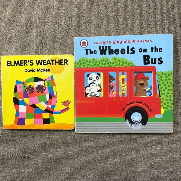 英語絵本 The wheels on the bus ELMER 英語絵本
