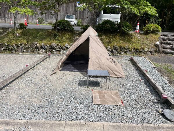 ワンポールテント/ソロ用・二又化アタッチメント付きで室内広々!軽量・かんたん設営・コンパクト・ソロキャン・フタマタ