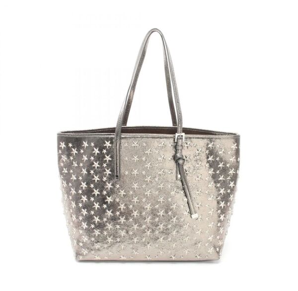 JIMMY CHOO シルバー スタースタッズ トートバッグ