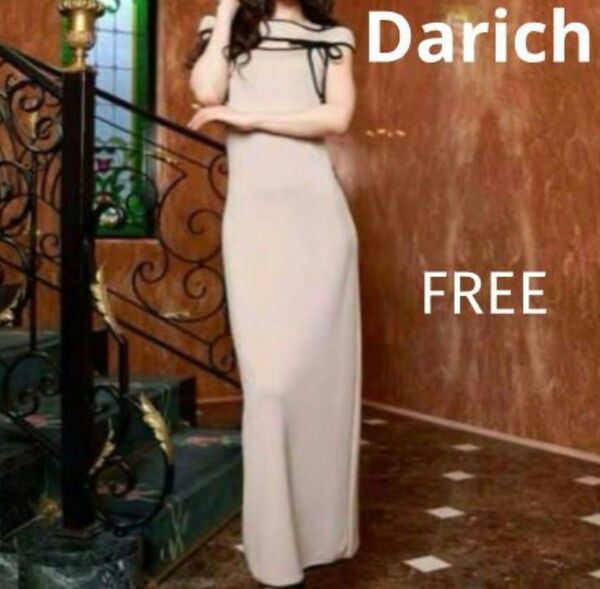 ダーリッチ Darich パイピング オフショル ロングワンピース