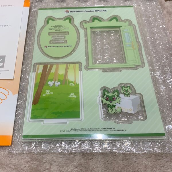 ポケモンセンターオンライン限定 A賞 リザードン賞 おとどけ!アクリルスタンド ニャオハ 非売品