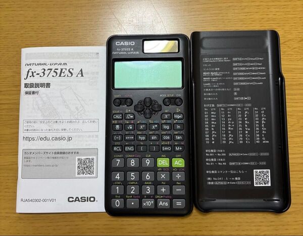 CASIO fx-375ES A 関数電卓 ブラック