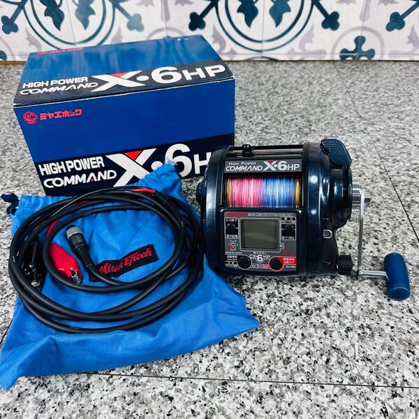 美品 MiyaEpoch ミヤエポック コマンド CX-6HP 電動リール 釣り 電動リール X-6HP