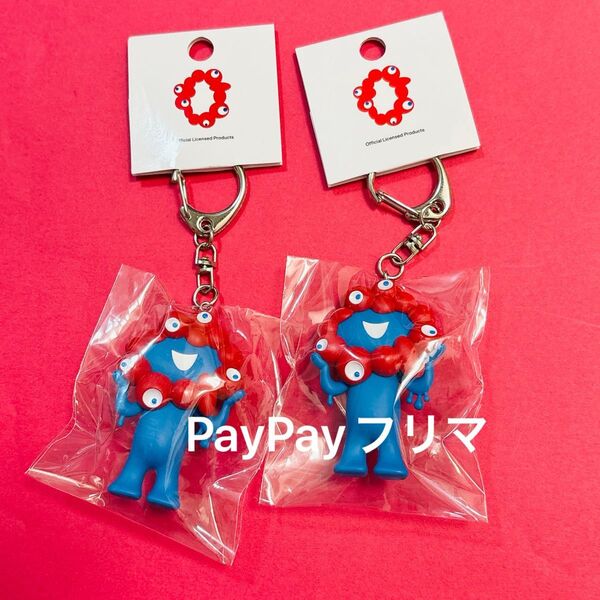 【2個セット】EXPO2025 関西万博 大阪 ミャクミャク 立体キーホルダー PVC