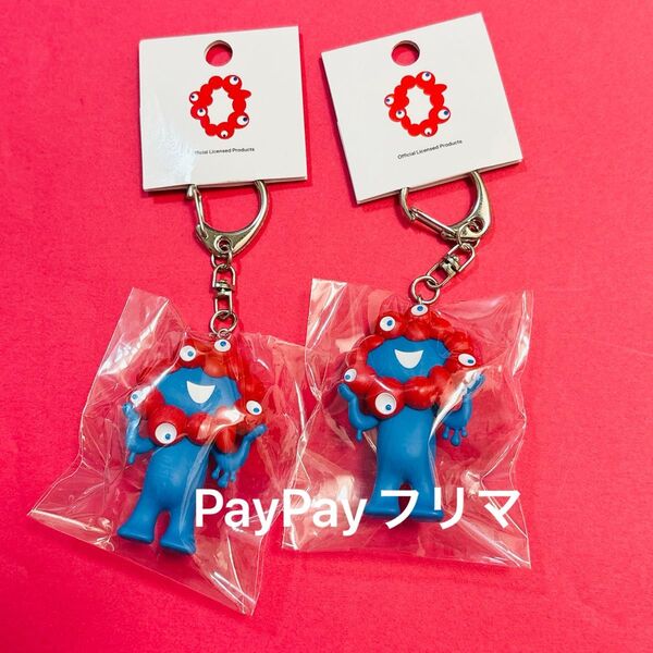 【2個セット】EXPO2025 関西万博 大阪 ミャクミャク 立体キーホルダー PVC