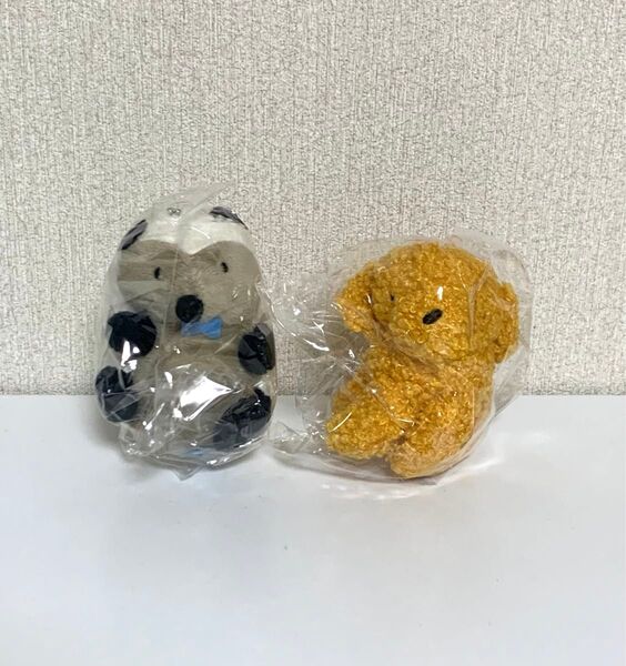 Bitte Mitte ぬいぐるみボールチェーン いぬ、ハリネズミ 2点セット