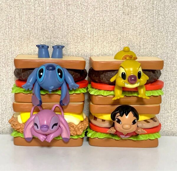 スティッチ サンドイッチ フィギュア 4点セット