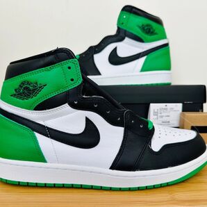 Nike Air Jordan 1 Retro High OG Black and Lucky Green