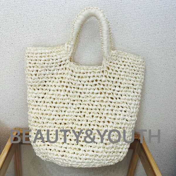 BEAUTY&YOUTH かごバック 美品