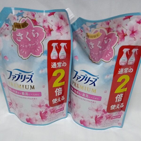 ファブリーズ 布用 W除菌+消臭 プレミアム パステルフローラル&ブロッサムの香り つめかえ用 特大 640ml