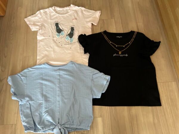 女の子 Tシャツ 3枚セット 130cm
