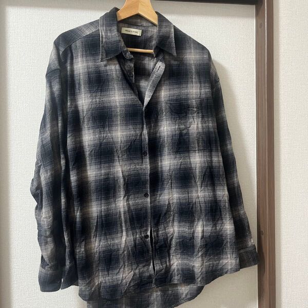 シャツ 限定展開 Relax Fit リラックスフィット オンブレチェック ネルシャツ メンズ