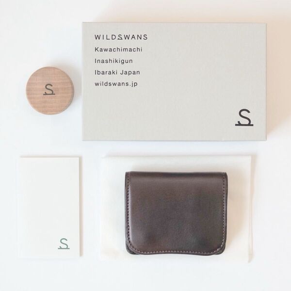 WILDSWANS PALM ダークブラウン コンパクト財布
